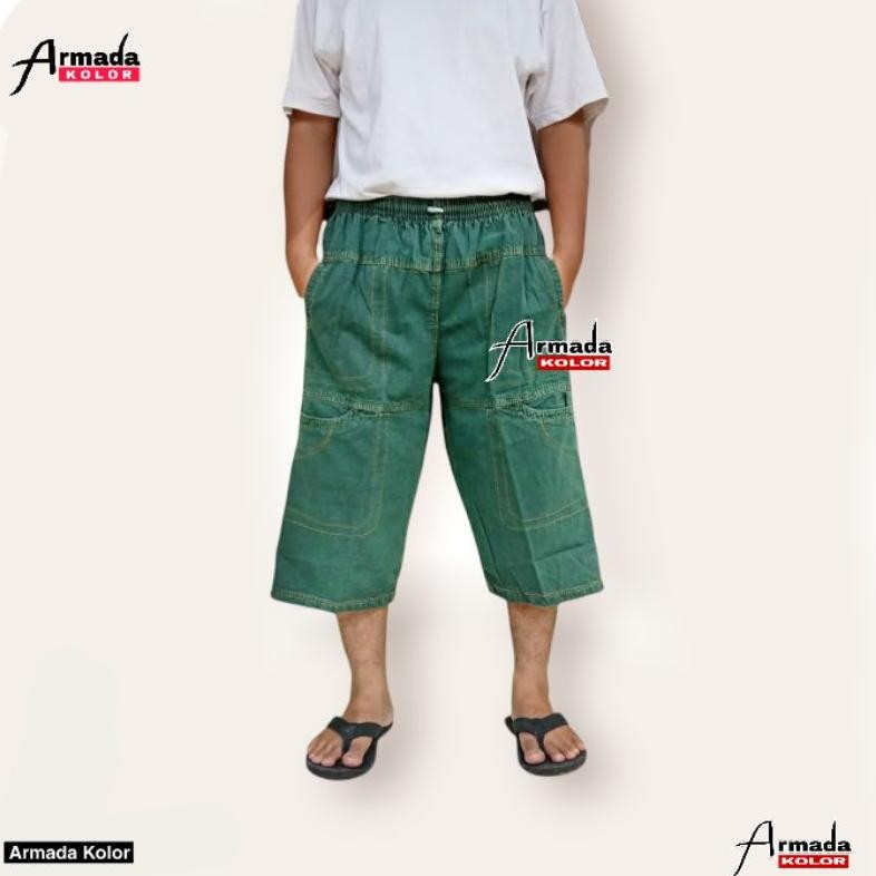 Celana Panjang Pria Borju Bahan Semi Jeans Berkualitas