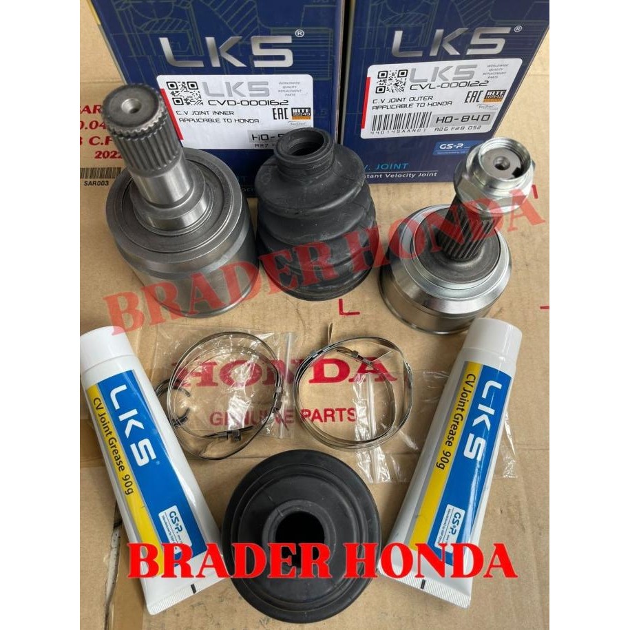 New CV JOINT AS RODA LUAR DALAM DRIVESHAFT CRV GEN 2 RD4 RD5 2006 2007 HONDA TDK LKS TRAVINDO 44014-