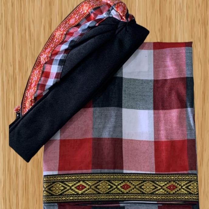 PAKAIAN ADAT BALI PRIA SET SAPUT UDENG SONGKET TOPI KHAS BALI