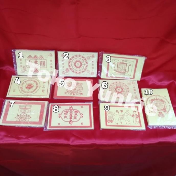 READY ALAT SEMBAHYANG KERTAS TANTRA KECIL 1 TALI ISI 10 PLASTIK TERBAIK