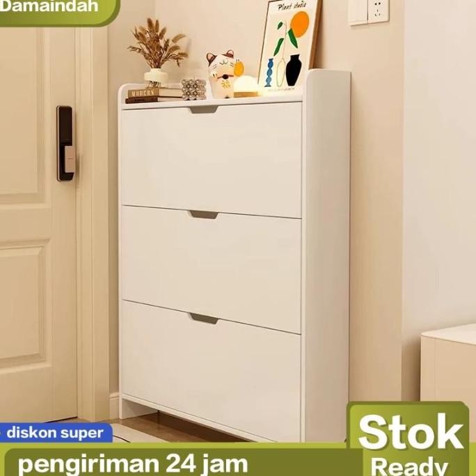 Lemari Sepatu/Rak Sepatu/Lemari Sepatu Tertutup/Rak Sepatu Aesthetic/Lemari Sepatu Susun Tertutup/Ka