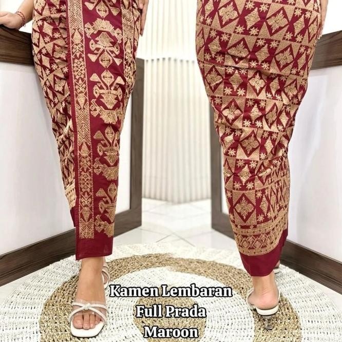 BUSANA BAWAHAN KAIN LILIT LEMBARAN BALI SONGKET BORDIR