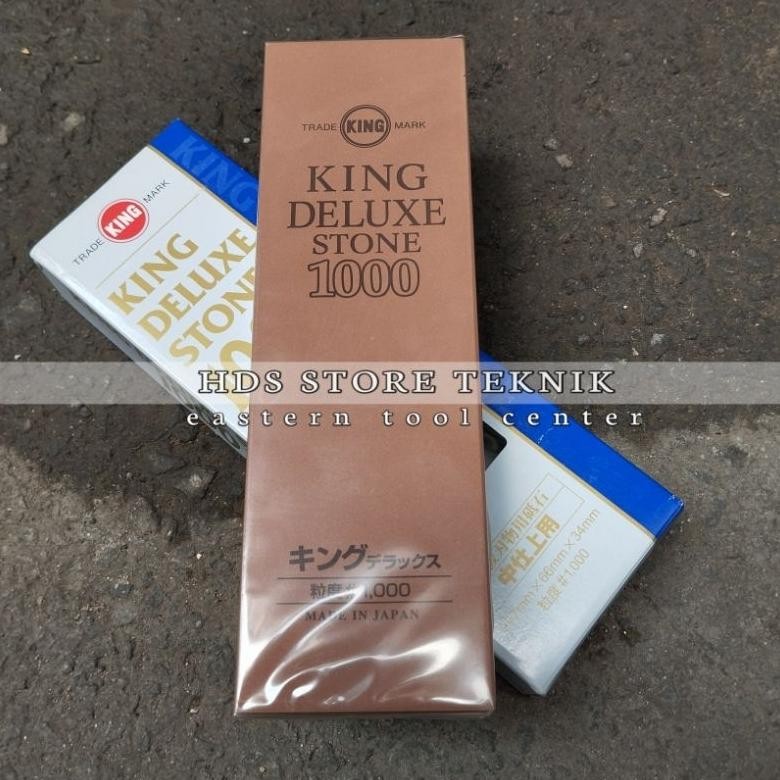 Batu Asahan King Deluxe Grit 1000 Batu Asah Sharpening Stone Original Made in japan