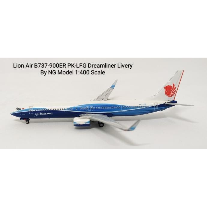 Sale Lion Air B737-900Er Pk-Lfg Dreamliner Livery By Ng Model 1:400 Scale