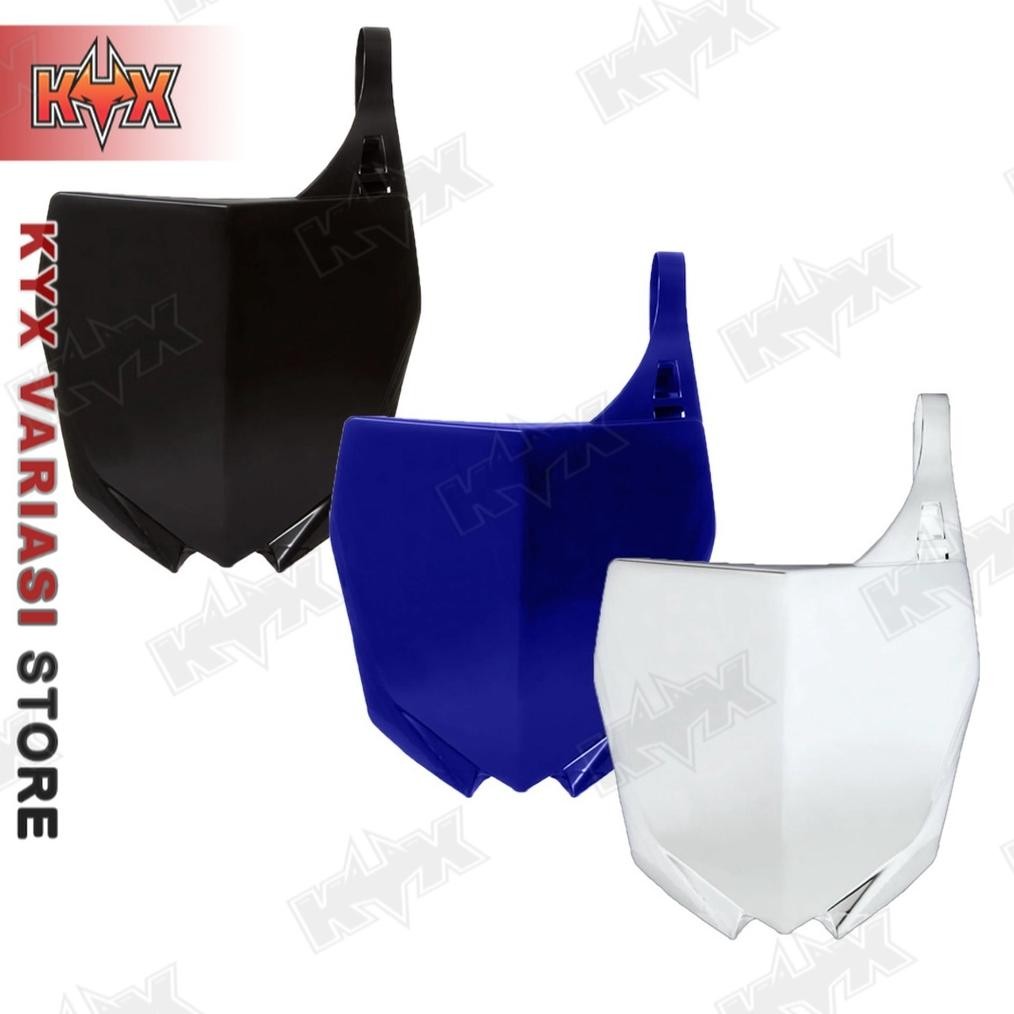PAPAN START NUMBER PLATE MODEL YZ 250 YZ125 YZ250 WARNA BIRU PUTIH HITAM