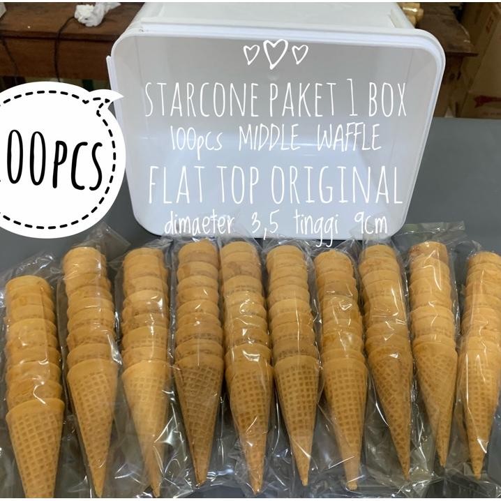 

Tar Cone Paet 1 Bo Ii 100Pc Ddle Waffle Flat Top