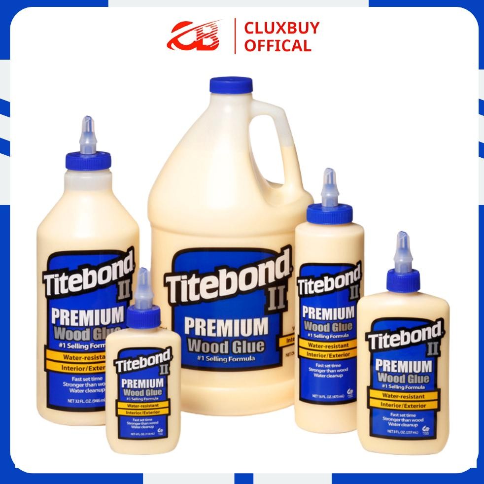 Lem kayu Titebond II, Lem kayu super kuat tahan air standar AS tahan air