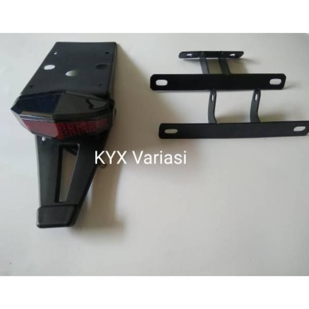 PAKET STOPLAMP 3 IN 1 DAN DUDUKAN PLAT NOMOR DEPAN BELAKANG KAWASAKI KLX DTRACKER 150
