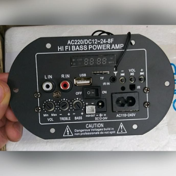 Kit Modul Amplifier Power Hifi Bass Bluetooth Ac Dc Original