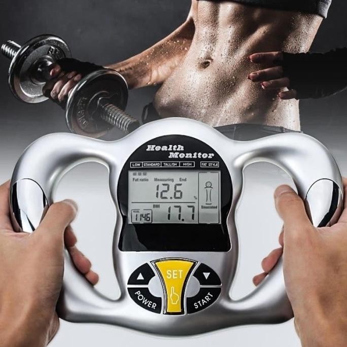 Produk Baru Handheld Digital Body Fat Health Tester Monitor Analyzer w/ BMI Meter