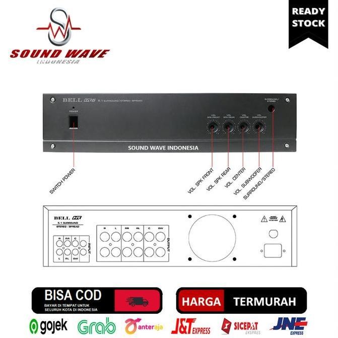 Box Power Amplifier Bell Hr6 Original