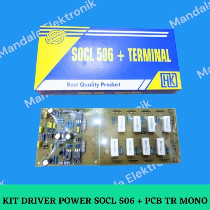 Kit Driver Power Socl 506 + Pcb Tr Super Ocl 506 Mono Amplifier Original