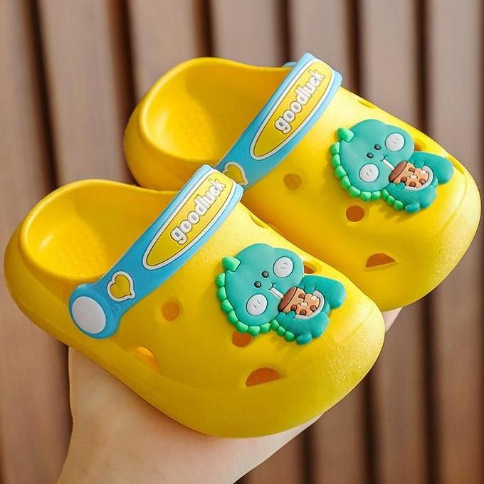 Terlaris Sandal Croc* Karet Empuk Sandal Bantal Lucu Anak 1-4 Tahun Sendal Selop Anak Cewe Cowo Pere