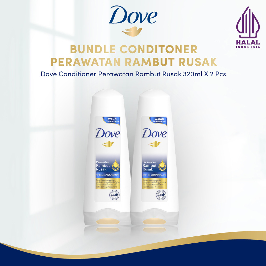 Dove Conditioner Perawatan Rambut Rusak 320 ml Twin Pack
