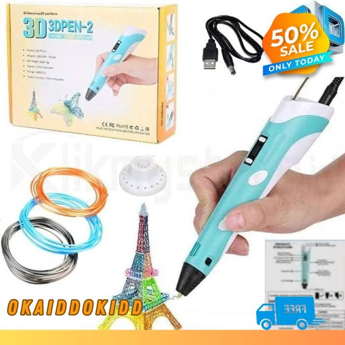 

PENA 3 DIMENSI MENGGAMBAR PRINTING 3D PEN ULTRA SLIM DIGITAL LCD MEMBUAT OBJEK 3D CREATIVITY KREATIVITAS ANAK BEST PRODUK !!