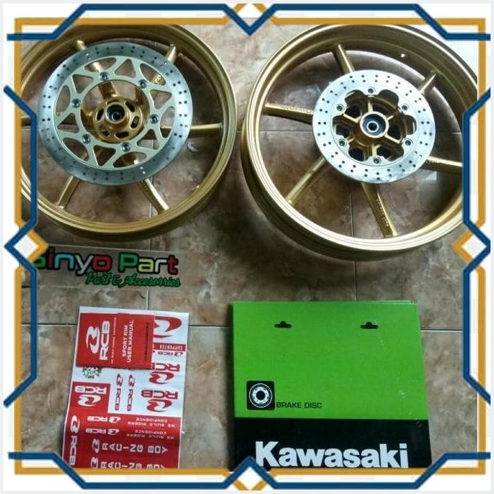[syo] sepaket velg rcb ninja + disc ninja rr old