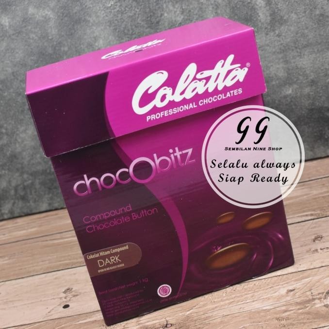 

TERSEDIA COLATTA DARK COMPOUND COIN 1 Kg Chocobitz Chocolate Coklat Cokelat