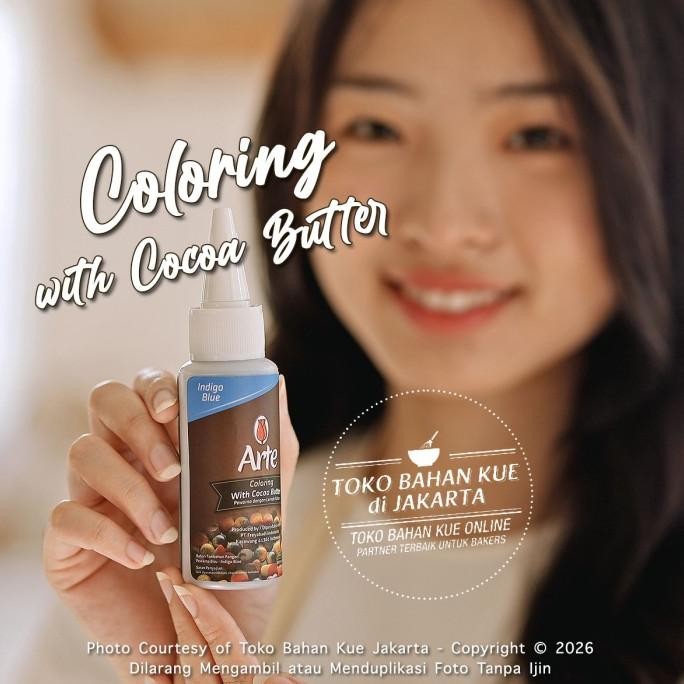 

TERSEDIA Tulip ARTE Chocolate Coloring INDIGO BLUE Cocoa Butter Pewarna BIRU