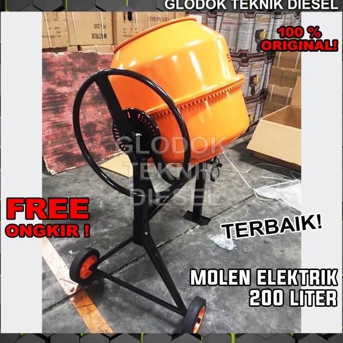 Alat Aduk Semen Mini Molen Mini Mixer Mini 200L