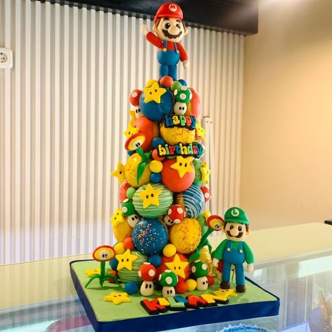 

Promo Donat Tower / Birthday Cake Mario Bross / Kue Ultah Murah
