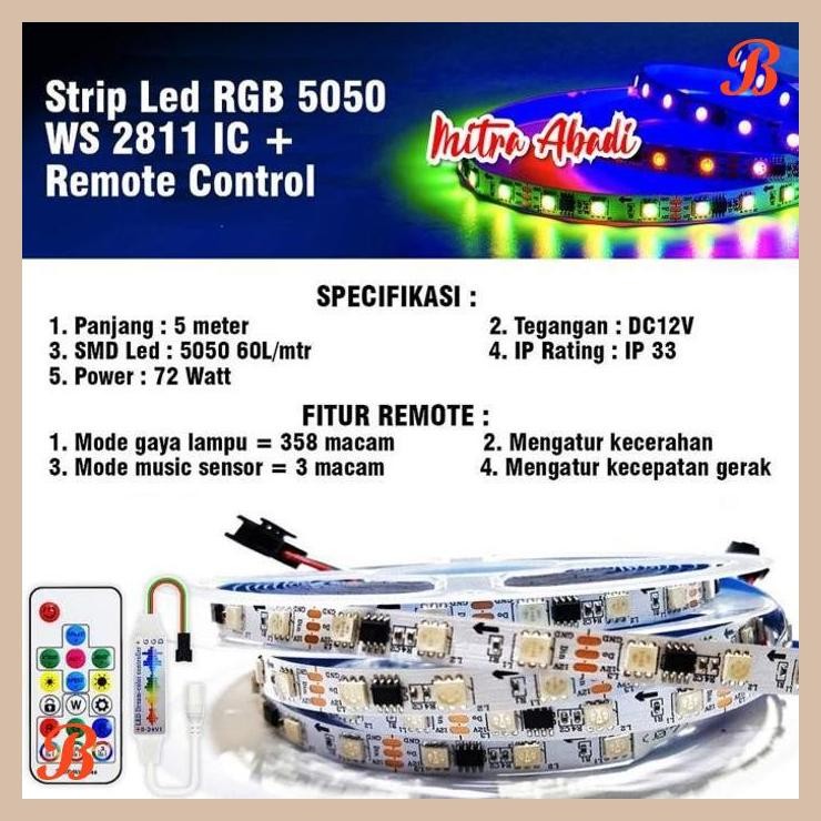 [MRA] LEDStripRGB 5050WS2811 / WS 2811 / 2811 IC IP33 + REMOTE CONTROL