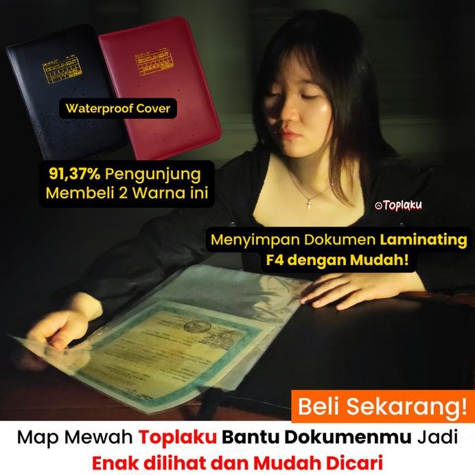 

Topla Map Dokumen Keeper Isi 40 Resleting Anti Air Document Ijazah murah
