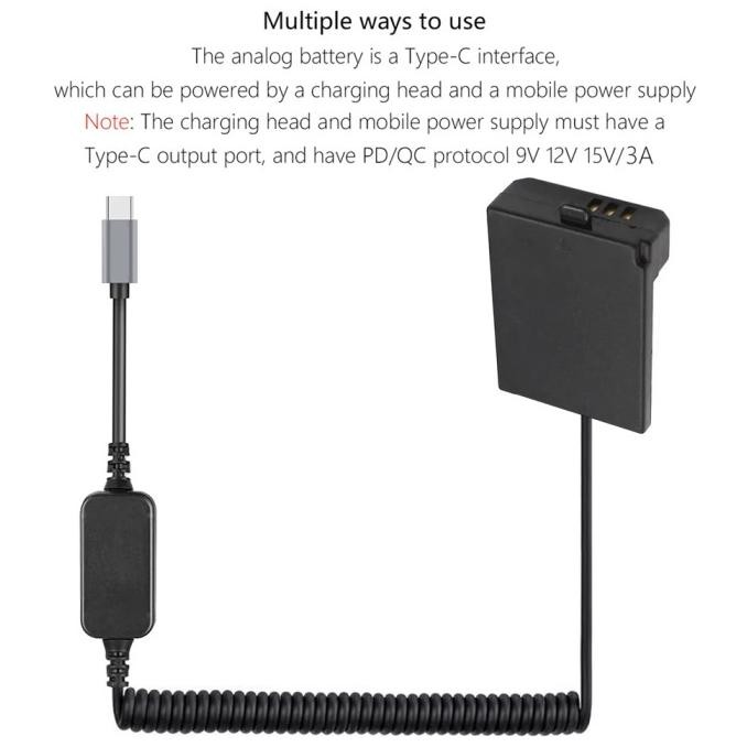 Dummy Battery Canon LP-E10 - DC Coupler Baterai untuk VLOG & Timelapse murah