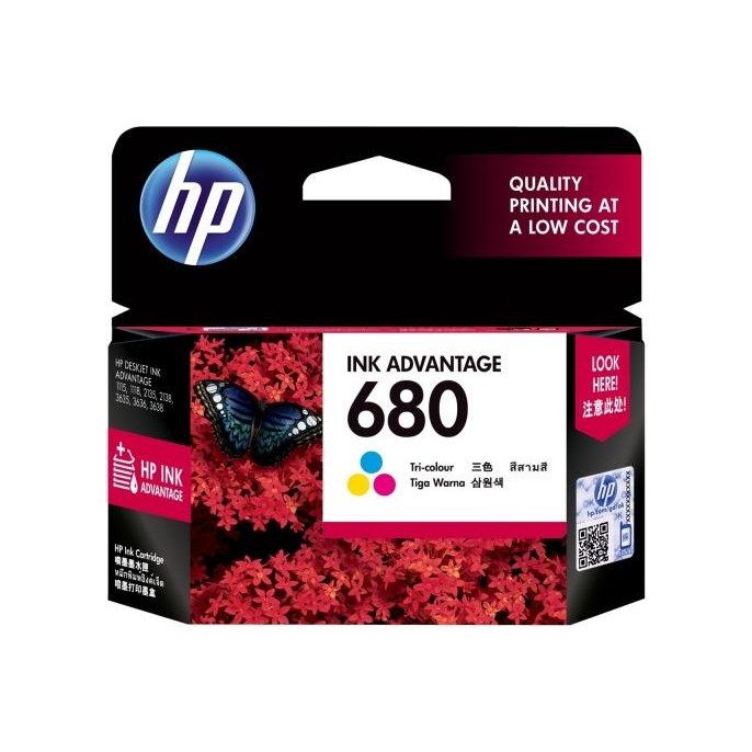 Tinta HP 680 Color Printer HP Deskjet 2135 Original