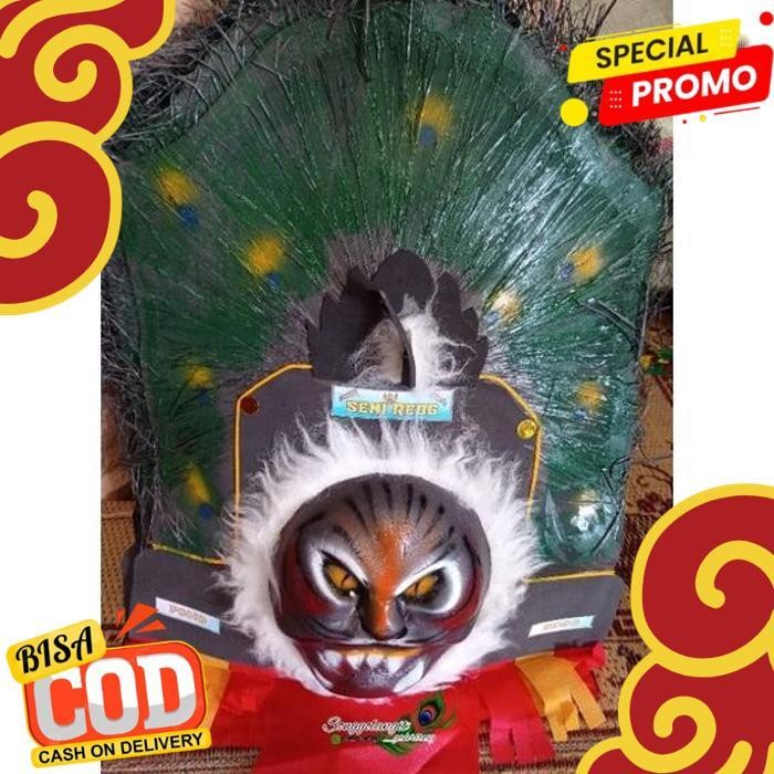 terbaik "topeng reog ponorogo asli: reog mini anak dari bahan spon