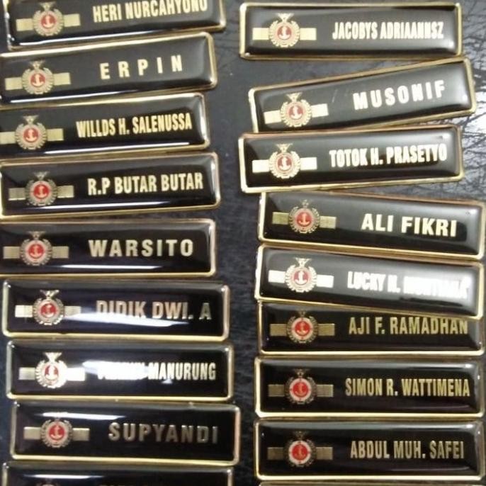 

name tag|nama dada bahan kuningan |peniti-magnet-paku|harga sama murah