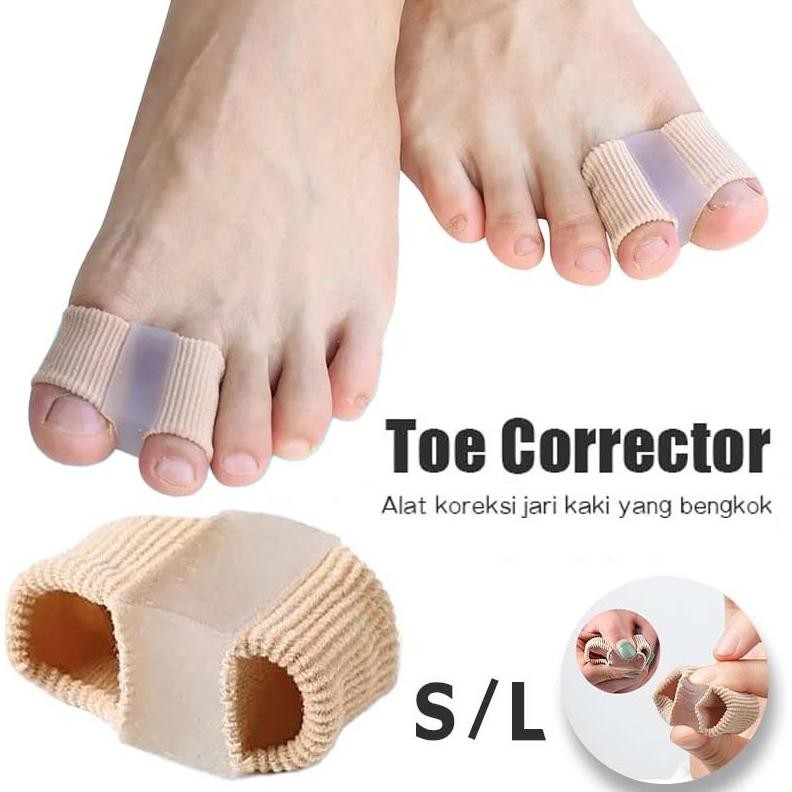 Premium 2 Pcs Pemisah Jari Kaki Anti Bunion Toe Separator Corrector Bunion Bahan Lembut Pelindung Ja