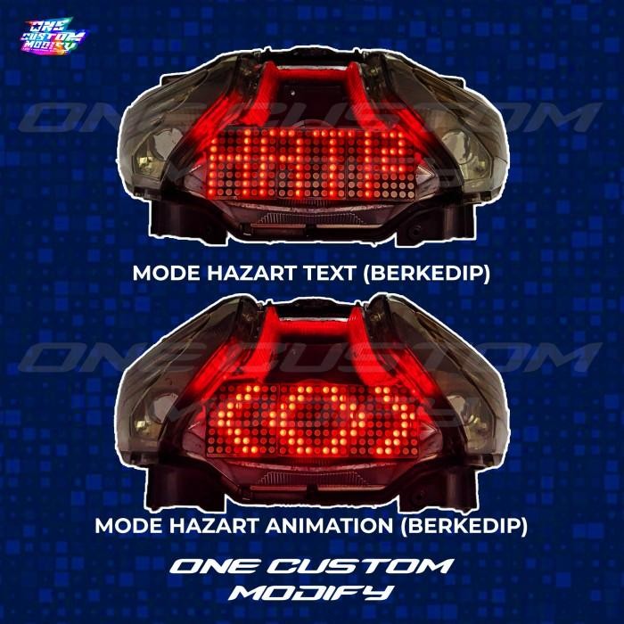 Stoplamp Running Text Animasi Beat New Deluxe Lampu LED Rem Belakang Modifikasi Variasi Motor Import