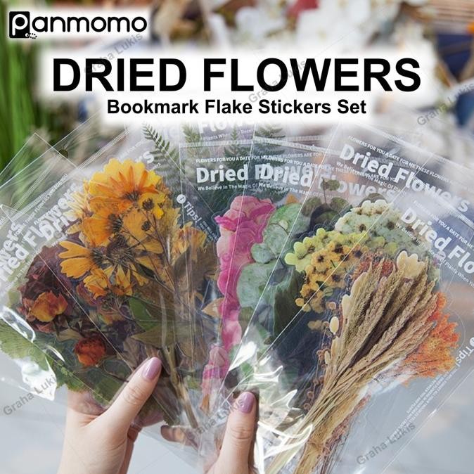 

Dried Flowers Bookmark Flake Stickers Set murah