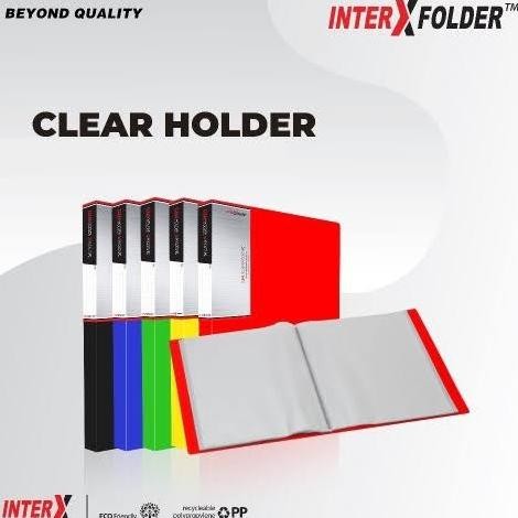 

Clear holder inter X I map plastik I dokumen keeper isi 60 sheet murah