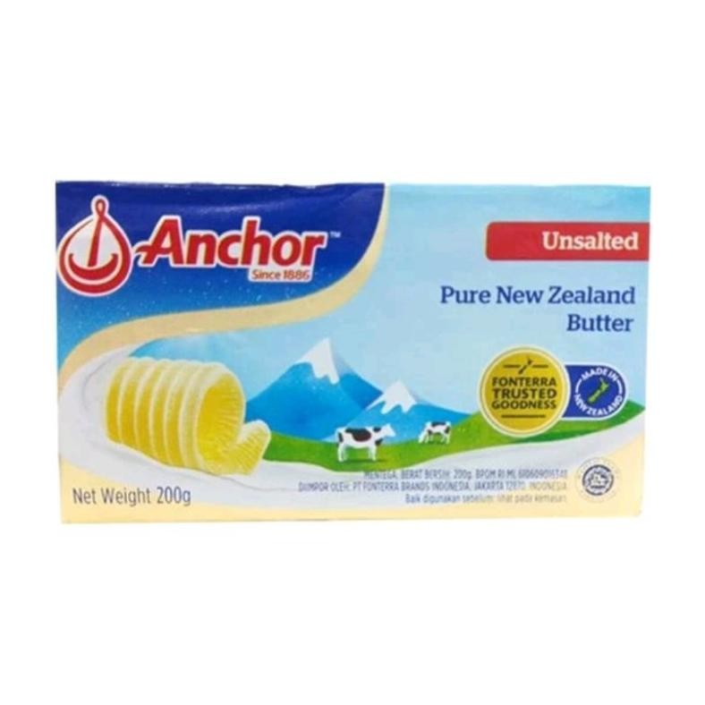 

Free Box Dan Ice Gel Anchor butter unsalted atau salted 200gram mpasi baking kue