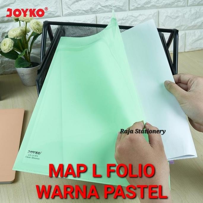 

JOYKO CLEAR SLEEVE F4 PASTEL COLOUR DOCUMENT FOLDER MAP L F4 DOKUMEN FOLIO CS-11-F4 LUSIN PACK [12PCS] murah