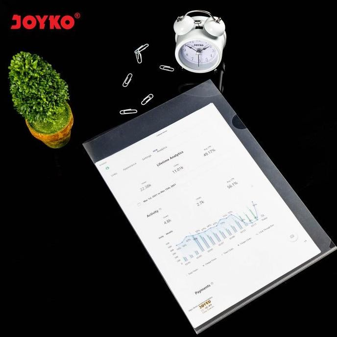 

JOYKO CLEAR SLEEVE A4 F4 MAP L BENING JOYKO FOLIO FILE FOLDER [12PCS] murah