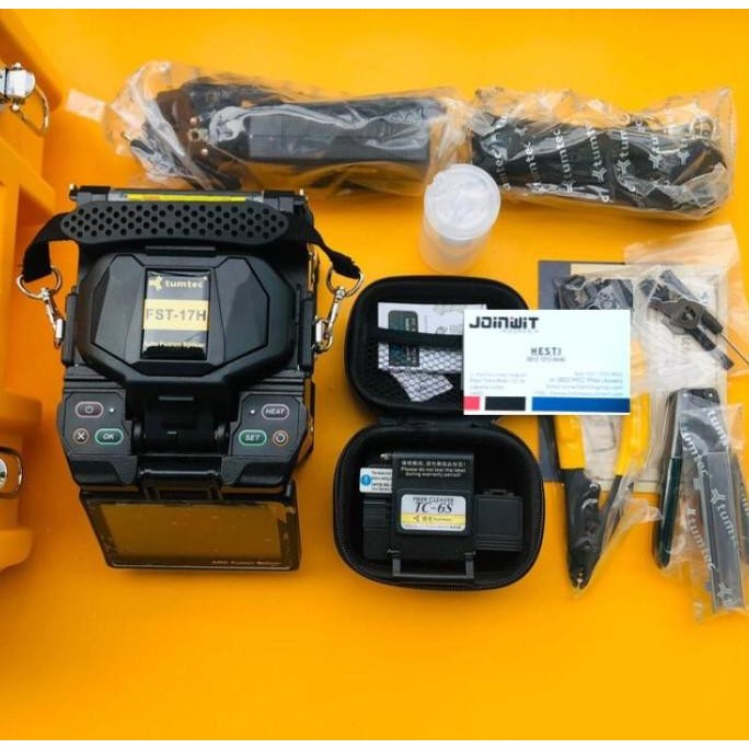 Murah SPLICER tumtec 17H splicing tumtech 17 H alat penyambung lengkap FO Non COD