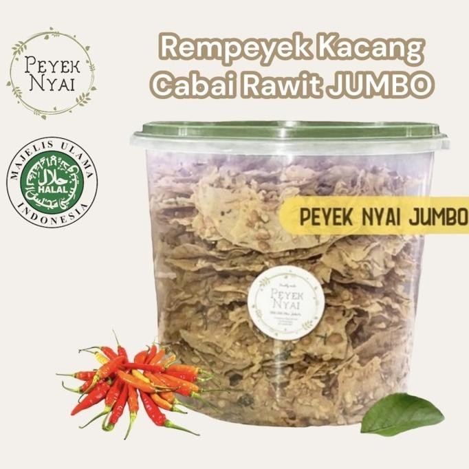 

Grosir Peyek Nyai | Rempeyek Kacang Cabai Rawit (Jumbo)