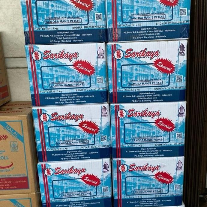 

Grosir Samosa Isi Abon Ayam Rasa Pedas Manis Gurih Dan Renyah Kemasan 500 Gram Cemilan Makanan Rasa Pedas Pak