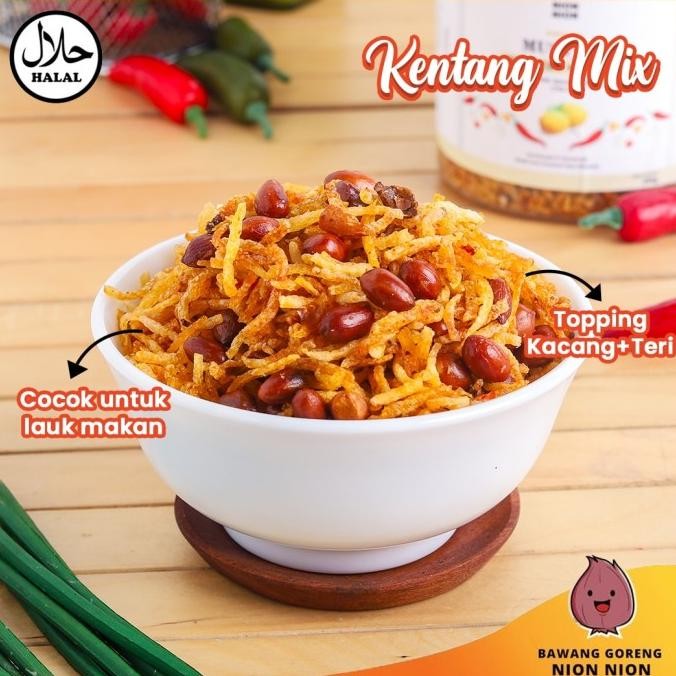 

Murah Kentang Mustofa Teri Kacang Pedas Gurih Kentang Goreng Mustofa Pedas Manis Balado 500 Gram - Nion