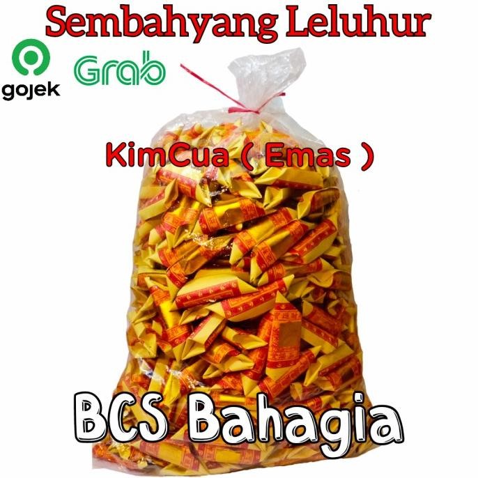 Kertas Sembahyang Leluhur Kimcua Emas Dan Gincoa Perak Lipat 1 Karung Gercep
