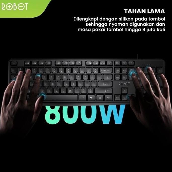 Original Robot Km3100 / Km-3100 Wireless Keyboard Mouse Combo