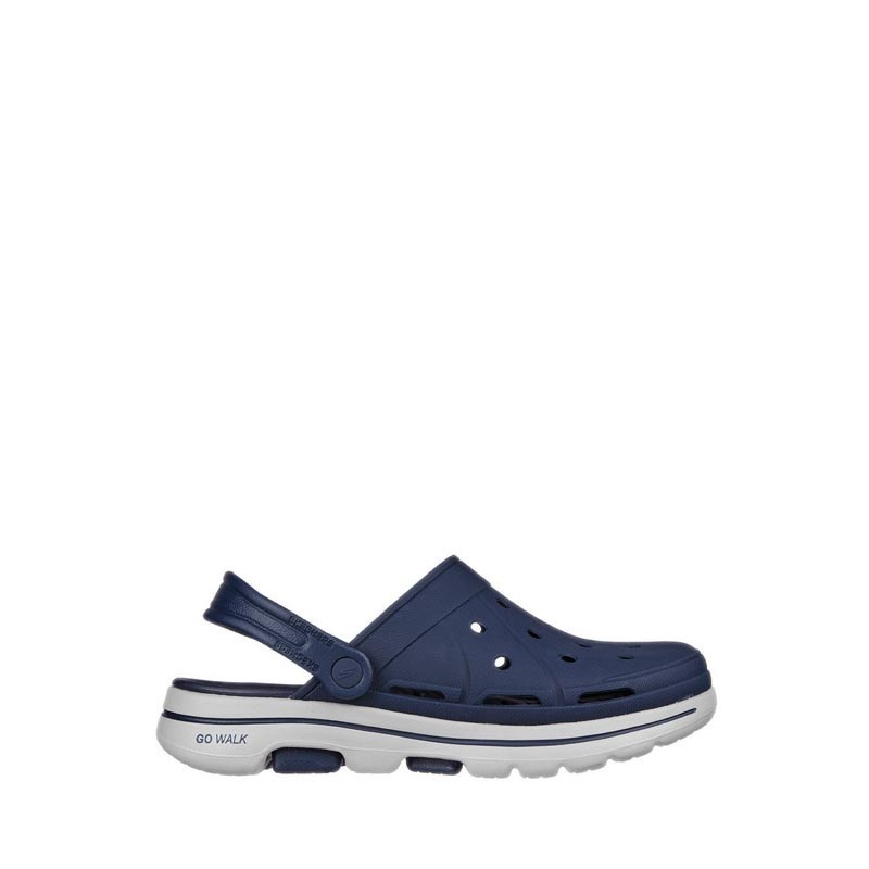 SKECHERS GO WALK 5 MEN'S SANDALS SHOES - NAVY