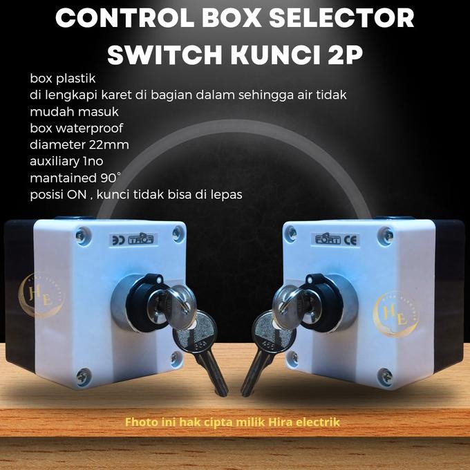 Miliki Saklar Kunci On Off / Box Control Waterproof/ Saklar Key Switch