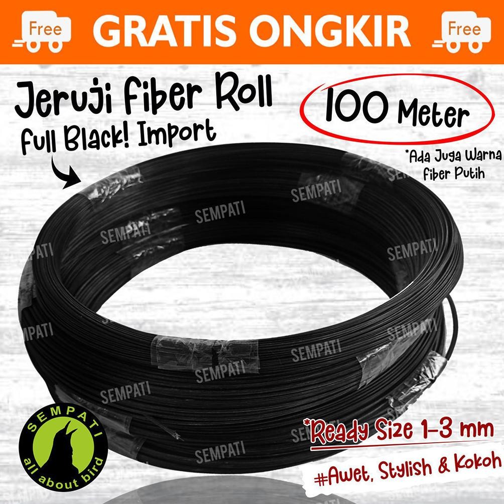 TR21 Um57 SEMPATI Ruji Jeruji Fiber Roll Gulung Ruji Sangkar Kandang Burung Murai Lovebird Kenari Ko
