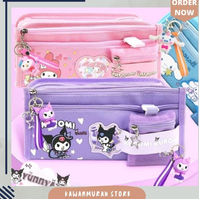 

Terbaru Tempat Pensil Multifungsi Motif Sanrio Kuromi Melody / Tas Alat Tulis