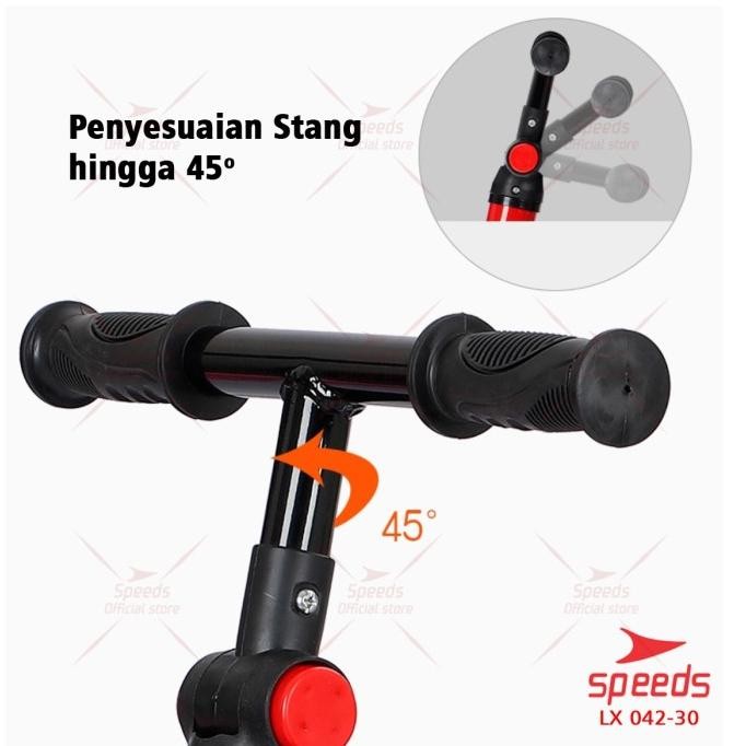 Terlaris Sepeda Anak 2In1 Sepeda Mini Speeds Taxi Balance Bike Push Bike 042-30 Ready Stok