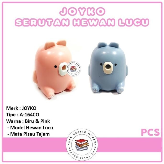 

Terbaru JOYKO - Rautan Pensil A-164CO Model Hewan Lucu - Pcs