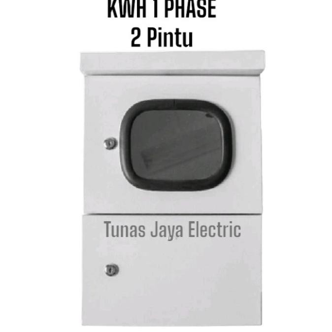Spesial Box Panel Kwh Meter 1Phase (Kaca 2Pintu) Model Topi Outdoor